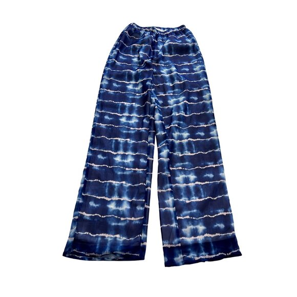 SNDYS x Molly King Relaxed Pants in Blue Tao Tie Dye - Picture 1 of 6